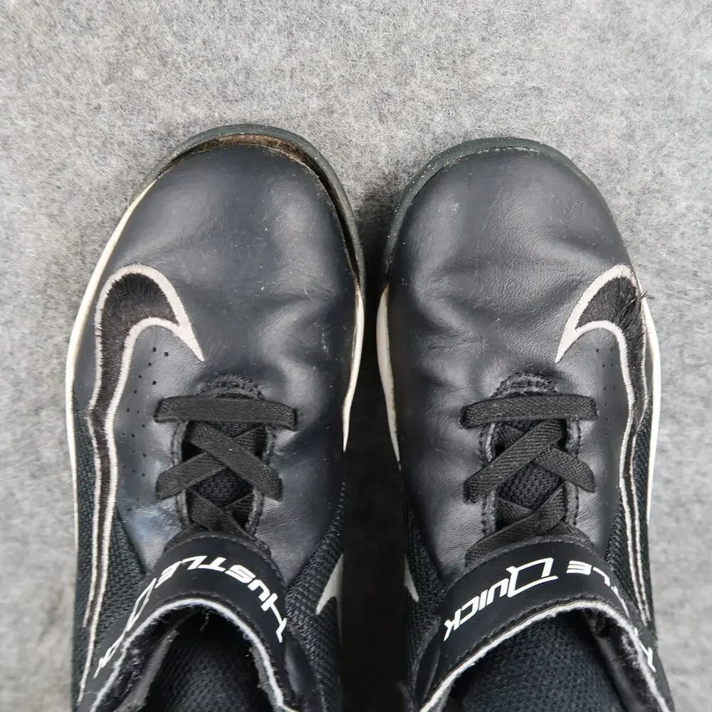 Nike Shoes Kids 13 Hustle Quick Basketball Sneakers Athletic Trainer Black White - Picture 8 of 11